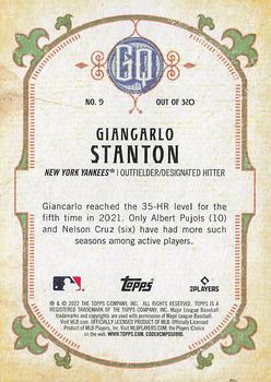 2022 Topps Gypsy Queen #9 Giancarlo Stanton Back