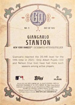 2022 Topps Gypsy Queen #9 Giancarlo Stanton Back