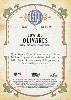 2022 Topps Gypsy Queen #10 Edward Olivares Back