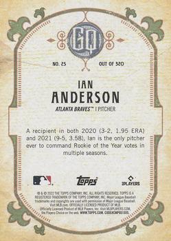 2022 Topps Gypsy Queen #25 Ian Anderson Back