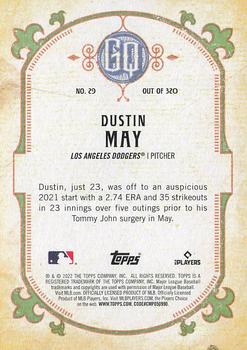 2022 Topps Gypsy Queen #29 Dustin May Back