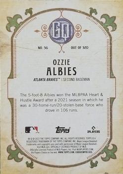 2022 Topps Gypsy Queen #36 Ozzie Albies Back