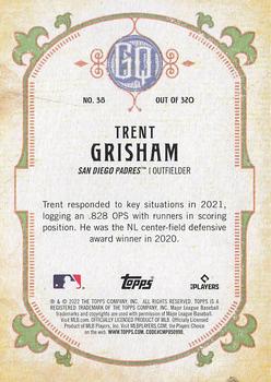 2022 Topps Gypsy Queen #38 Trent Grisham Back