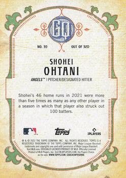 2022 Topps Gypsy Queen #39 Shohei Ohtani Back