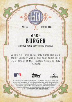 2022 Topps Gypsy Queen #55 Jake Burger Back
