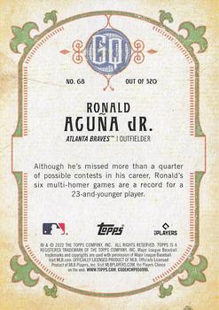 2022 Topps Gypsy Queen #68 Ronald Acuña Jr. Back