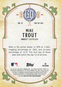 2022 Topps Gypsy Queen #72 Mike Trout Back