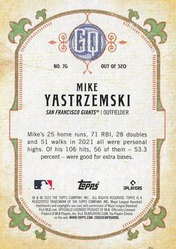 2022 Topps Gypsy Queen #76 Mike Yastrzemski Back