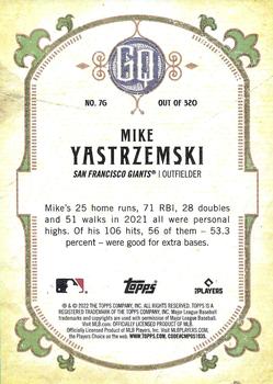 2022 Topps Gypsy Queen #76 Mike Yastrzemski Back