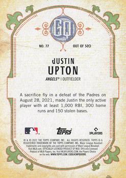 2022 Topps Gypsy Queen #77 Justin Upton Back