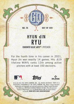 2022 Topps Gypsy Queen #78 Hyun-Jin Ryu Back