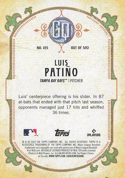 2022 Topps Gypsy Queen #225 Luis Patiño Back