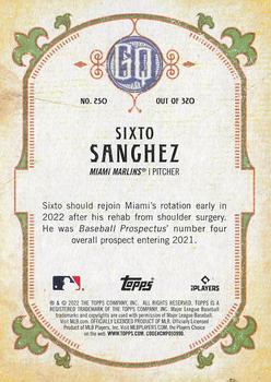 2022 Topps Gypsy Queen #250 Sixto Sanchez Back
