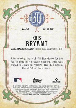 2022 Topps Gypsy Queen #264 Kris Bryant Back
