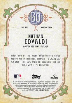 2022 Topps Gypsy Queen #276 Nathan Eovaldi Back
