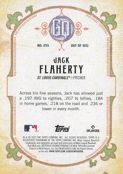 2022 Topps Gypsy Queen #295 Jack Flaherty Back