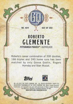 2022 Topps Gypsy Queen #304 Roberto Clemente Back
