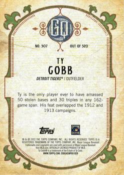 2022 Topps Gypsy Queen #307 Ty Cobb Back
