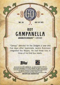 2022 Topps Gypsy Queen #311 Roy Campanella Back