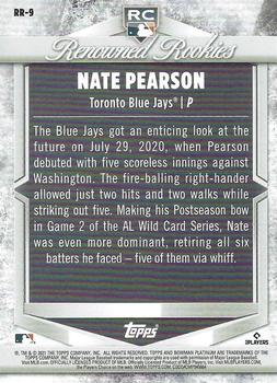 2021 Bowman Platinum - Renowned Rookies #RR-9 Nate Pearson Back