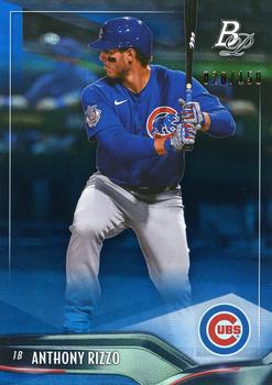 2021 Bowman Platinum - Blue #45 Anthony Rizzo Front
