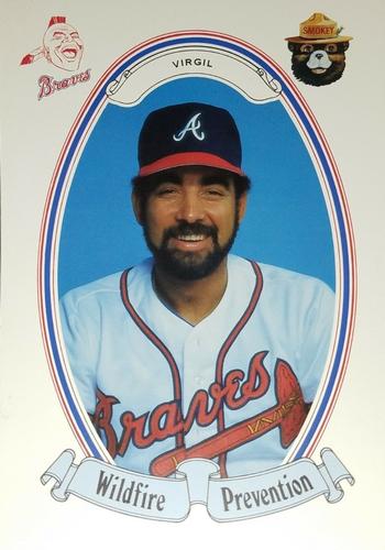 1987 Atlanta Braves Smokey #12 Ozzie Virgil Front