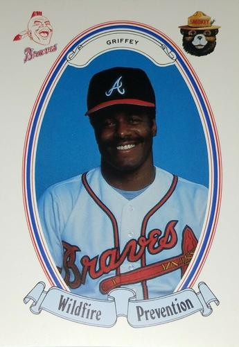 1987 Atlanta Braves Smokey #19 Ken Griffey Front