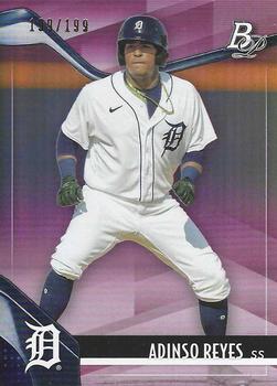 2021 Bowman Platinum - Top Prospects Pink #TOP-43 Adinso Reyes Front