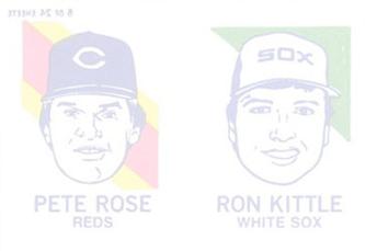 1986 O-Pee-Chee Tattoos - Standard-Sized Panels #6 Ron Kittle / Pete Rose Back