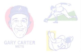 1986 O-Pee-Chee Tattoos - Standard-Sized Panels #NNO Gary Carter Back