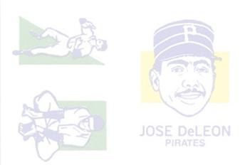 1986 O-Pee-Chee Tattoos - Standard-Sized Panels #NNO Jose DeLeon Back