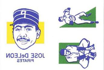 1986 O-Pee-Chee Tattoos - Standard-Sized Panels #NNO Jose DeLeon Front