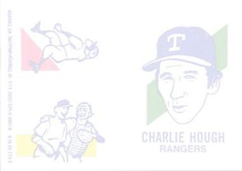 1986 O-Pee-Chee Tattoos - Standard-Sized Panels #NNO Charlie Hough Back