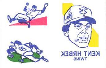 1986 O-Pee-Chee Tattoos - Standard-Sized Panels #NNO Kent Hrbek Front