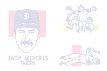 1986 O-Pee-Chee Tattoos - Standard-Sized Panels #NNO Jack Morris Back
