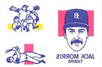 1986 O-Pee-Chee Tattoos - Standard-Sized Panels #NNO Jack Morris Front
