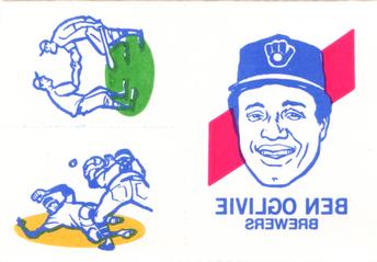 1986 O-Pee-Chee Tattoos - Standard-Sized Panels #NNO Ben Oglivie Front