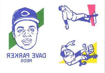 1986 O-Pee-Chee Tattoos - Standard-Sized Panels #NNO Dave Parker Front