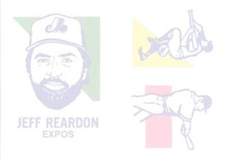 1986 O-Pee-Chee Tattoos - Standard-Sized Panels #NNO Jeff Reardon Back