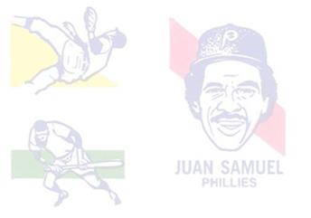 1986 O-Pee-Chee Tattoos - Standard-Sized Panels #NNO Juan Samuel Back