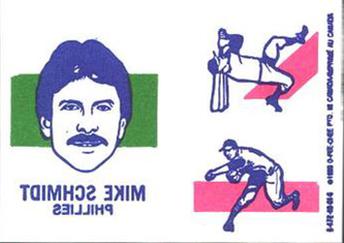 1986 O-Pee-Chee Tattoos - Standard-Sized Panels #NNO Mike Schmidt Front