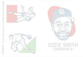 1986 O-Pee-Chee Tattoos - Standard-Sized Panels #NNO Ozzie Smith Back