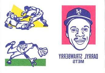 1986 O-Pee-Chee Tattoos - Standard-Sized Panels #NNO Darryl Strawberry Front