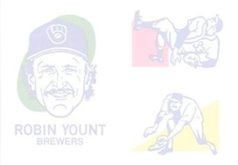 1986 O-Pee-Chee Tattoos - Standard-Sized Panels #NNO Robin Yount Back