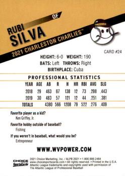 2021 Choice Charleston Charlies #24 Rubi Silva Back