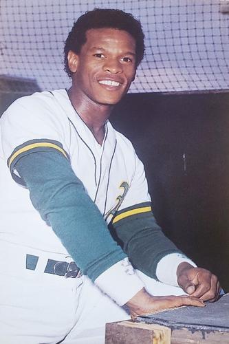 1982 Doug McWilliams Postcards #82-118 Rickey Henderson Front