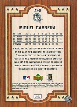 2006 Upper Deck All-Star FanFest #AS-3 Miguel Cabrera Back