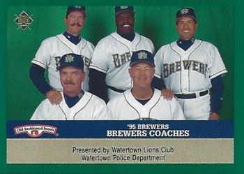 1995 Milwaukee Brewers Police - Watertown Lions Club, Watertown Police Department #NNO Brewers Coaches Front