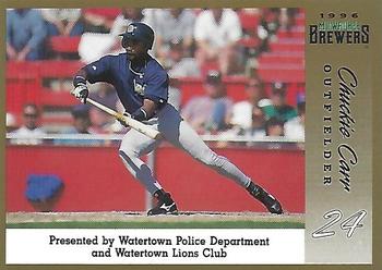 1996 Milwaukee Brewers Police - Watertown Police Department and Watertown Lions Club #NNO Chuck Carr Front