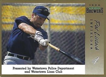 1996 Milwaukee Brewers Police - Watertown Police Department and Watertown Lions Club #NNO Pat Listach Front